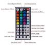 LED Strip Lights, 32.8ft 5050 RGB Color Changing LED Lights Strip with 44-Key IR Remote Controller, Strong 3M Adhesive and 12V Safety Power Supply, Ideal for Home Bedroom and Holiday Decoration