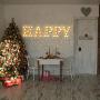 Fashlits LED Marquee Letter Lights Sign, Battery Powered Light Up Alphabet Letters for Bedroom Wedding Birthday Party Christmas Home Bar Decoration (H)
