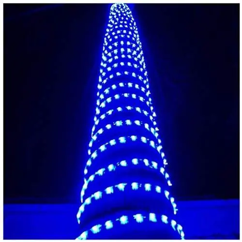 Russell Decor LED Rope Lights Festival Holiday Party Seasonal Christmas Decoration 30ft - 200ft Customized Available (Blue, 10)