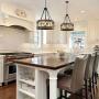 Farmhouse Chandeliers for Dining Rooms,5-Lights 19 Wood Chandelier for Kitchen Island, Bedrooms