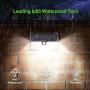 Solar Lights Outdoor with Lights Reflector,236 led Motion Sensor Lights 270° Wide Angle and 3 Lighting Modes(Security/ Permanent All Night/ Smart Brightness Control ) IP65 Waterproof (2pack)