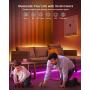 50ft LED Strip Lights, Fussion LED Lights for Bedroom with Remote and App Control Music Sync LED Light Strip(New APP+ 4-Button Switch+ Remote+ Mic)
