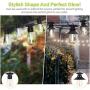 Outdoor String Lights 48ft LED String Lights Outdoor Waterproof ETL Approved Led Heavy-Duty String Light with 15 Plastic Bulbs Shatterproof Christmas String Lights Warm White for Patio Porch