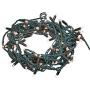 Amazon Basics 100 LED Commercial Grade Outdoor Christmas String Lights - Green Rope, Warm White LED, 33-Foot