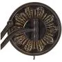 Rosslyn Rustic Swing Arm Wall Lamps Set of 2 French Country Bronze Plug-in Light Fixture Faux Leather Shade for Bedroom Bedside Living Room Reading - Barnes and Ivy