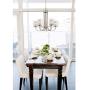 Melody Brushed Nickel Chandelier 26 3/4'' Wide Modern Curved Arms Clear Frosted Glass 5-Light Fixture for Dining Room House Foyer Kitchen Island Entryway Bedroom Living Room - Possini Euro Design