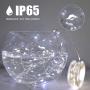 HSicily 49ft 150 LED Fairy Lights Plug in with Remote Control Timer, 8 Modes USB String Light with Adapter,Cool White LED Twinkle Lights for Christmas Thanksgiving Bedroom Indoor Decoration