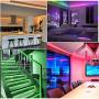 Led Strip Lights, Super Bright RGB 32.8ft/10M 24V Color Changing Led Strip Lights with 44 Keys RF Remote Controller for Bedroom Room TV Party Wedding