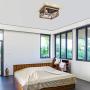 Eyassi Wood Flush Mount Ceiling Lights, 4-Lights Farmhouse Close to Ceiling Lighting Fixtures Black Wooden Ceiling Lamp for Kitchen Island Living Room Bedroom Hallway Laundry Entryway