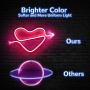 Koicaxy Neon Sign, The Arrow of Love Led Neon Light Wall Light Led Wall Decor, Battery or USB Powered Light Up Signs Acrylic Neon Light for Girls Bedroom, Bar, Party, Wedding, Valentines Day