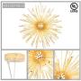 Lampundit Sputnik Chandelier 9 Light Golden Modern Pendant Lighting Gold Industrial Firework Ceiling Light Fixture UL Listed