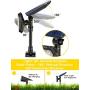 ROSHWEY Solar Landscape Lights Outdoor 4 Pack Colorful Spot Lights 22 LED Bright Waterproof Flood Lamps for Garden Lawn Walkway Pathway Yard Driveway Pool