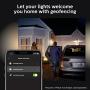 Philips Hue Lucca White Outdoor Lantern (Hub Required), Smart Outdoor Wall Fixture and 1 Hue White LED Smart Bulb, Works with Alexa, Apple Homekit and Google Assistant