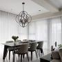 VINLUZ Farmhouse Pendant Lighting Candle-Style 6 Light Metal Globe Dining Room Chandelier, Modern Light Fixtures Ceiling for Kitchen Island Entryway Foyer Bedrooms