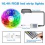 Daybetter Led Strip Lights Flexible Color Changing Led Lights 5050 RGB Led Light Strips Kit with Remote and Power Supply for Bedroom, Kitchen, Home