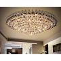 A Million Luxury Crystal Chandelier Flush Mount 31.5'' Modern Minimalist Design Pendant 15-Light Ceiling Light Fixture for Living Room Bedroom Restaurant Kitchen Lobby, E12 Socket