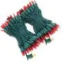 Red Outdoor String Lights, Green Wire Incandescent Lights String 66 Feet and 200 Light, UL Certified Commercial Grade Mini Lights Set, for Party, Wedding, Garden.