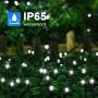 XUNXMAS Christmas String Lights Outdoor Indoor, 106ft 300 LED Cool White Christmas Tree Lights with 8 Lighting Modes, Extendable UL Certified Waterproof Fairy Lights for Patio Christmas Party Decor