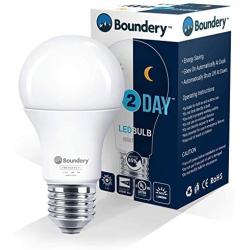 Night2Day Dusk to Dawn LED Light Bulb by Boundery- E26 Dusk to Dawn LED Outdoor Lighting with LED chip, 8W=100W, 120VAC, 5000-5500K - Dusk to Dawn Light Bulbs Outdoor and Indoor Use (1 Bulb)