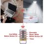 LUXSWAY Wireless Ceiling Light for Shower, Battery Operated Overhead Shower Light with Motion, 80ft RF Remote Controller, Cool/Warm White Battery Ceiling Light for Indoor Timer Off - 300Lumen