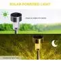 Solar Lights Outdoor, 12 Pack Solar Garden Lights, Stainless Steel Outdoor Solar Lights - Waterproof, Solar Powered Landscape Lighting for Pathway Walkway Driveway Yard & Lawn-Warm White Solar Lights Outdoor, 12 Pack Solar Garden Lights, Stainless Steel Outdoor Solar Lights - Waterproof, Solar Powered Landscape Lighting for Pathway Walkway Driveway Yard & Lawn-Warm White