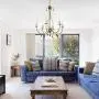 ISURAUL Large Chandelier for Dining Rooms, Antique Gold Light Fixture with Ten Crystal Pendants for Bedroom, Foyer, Kitchen and Living Room (6 Lights, 23’’ X 23’’ X 24’’)