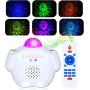Galaxy Star Projector Lights, Sky Lights LED Nebula Cloud Night Light Music Starry Projector Ocean Wave Projectors with Bluetooth Speaker for Christmas Decorations Bedroom Ceiling Party Ambiance Kid