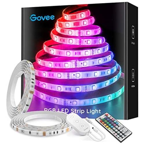 Govee LED Strip Lights 32.8ft Waterproof Color Changing Light Strips with Remote, Bright 5050 and Multicolor RGB LED Lights for Room, Bedroom, Kitchen, Yard, Party, Christmas (Packaging May Vary) Govee LED Strip Lights 32.8ft Waterproof Color Changing Light Strips with Remote, Bright 5050 and Multicolor RGB LED Lights for Room, Bedroom, Kitchen, Yard, Party, Christmas (Packaging May Vary)