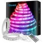 Govee LED Strip Lights 32.8ft Waterproof Color Changing Light Strips with Remote, Bright 5050 and Multicolor RGB LED Lights for Room, Bedroom, Kitchen, Yard, Party, Christmas (Packaging May Vary)