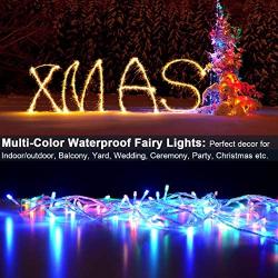 Decute 800 LED Christmas Lights 262ft Indoor Outdoor String Lights with 8 Lighting Modes, UL Certified Fairy Lights Plug in Twinkle Lights for Wedding Party Christmas Tree, Multi-Color
