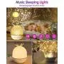 WU-MINGLU Night Light Projector for Kids, 2 in 1 Baby Night Lamp Musicbox with Remote Control, 6 Projector Films 360° Rotation Starry Sky Light Baby Nursery Night Light Birthday for Children