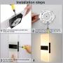 Lightess Modern Wall Sconce Set of 2 LED Wall Lamp 12w Up Down Wall Sconces Light Acrylic Black Hallway Wall Mounted Lamps for Bedroom Hallway Living Room , Warm White