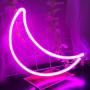 LED Neon Signs for Wall Decor,USB or Battery Decor Light,Neon Light for Bedroom,LED Neon Decorative Lights for Christmas,Party,Girls Living Room (Pink)