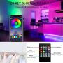 Ninge LED Strip Lights 32.8ft(10m) Built-in Mic Music Sync Color Changing Led Light Strip,Bluetooth App Control LED Tape Lights,LED Lights for Bedroom TV Party Home Decor