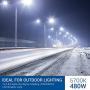 Hyperikon LED Parking Lot Lights, Shoebox Pole Street Light, 100-277V, Photocell, 480 Watts