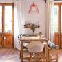 Vintage Farmhouse Pendant Lighting Rose Gold Chicken Wire Lamp Shade, Industrial Dining Room Lighting Fixtures Hanging Lamp Salking, Adjustable Hanging Pendant Light for Kitchen Barn Foyer Entryway
