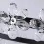 Maxax Crystal Chandelier 1 Ring Flower LED Pendant Ceiling Light for Dining Room, Living Room(White) Maxax Crystal Chandelier 1 Ring Flower LED Pendant Ceiling Light for Dining Room, Living Room(White)