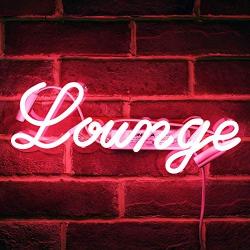 Neon Signs Lounge Beer Bar Bedroom Handmade Real Glass Neon Lights for Bedroom Office Hotel Pub Cafe Recreation Room Wall Decor Night Light 15'' x 6'' Hot Pink(Not LED)