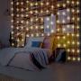 Window Curtain String Light 300 LED 8 Lighting Modes Fairy Lights Remote Control USB Powered Waterproof Lights for Christmas Bedroom Party Wedding Home Garden Wall Decorations (Warm White)