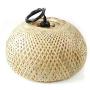 TFCFL 15 Antique Lantern Pendant Lighting Rattan Single Light Weaving Natural Wooden Ceiling Hanging Fixture with Adjustable Cord for Dining Living Room Restaurant E27 Cord Length 150cm / 59.06