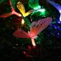 Berocia Butterfly Solar String Lights Outdoor, 12 LED Waterpoof LED Solar Butterfly Lights Outdoor Indoor for Bedroom (Butterfly)