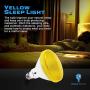 2 Pack Par38 Amber Yellow LED Bug Light Bulb E26 Flood Light Bulb - 10W 100W Equivalent, Warm Bug-Free Lighting for Home, Porch, Yard, Indoor Outdoor, Patio, Holiday, Party Bulb, Insect Repellent