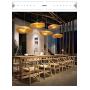 Pendant Lighting for Kitchen Island, XINDAR Modern Twist Hanging Light Kit Bamboo 1 Light Dining Room Pendant Lamp in Beige (23.5 inch)