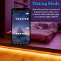 LED Strip Lights, Bluetooth Lights Music Sync Color Changing Rope Light SMD 5050 RGB Strip for Bedroom, Kitchen, Party (16.4ft)