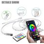 Led Strip Lights, Maylit Tv Led Backlight for 40-60 inch Tv Bluetooth Control Sync to Music, USB Bias Lighting Tv Led Lights Kit with Remote - RGB 5050 LEDs Color Lights for Room Bedroom