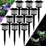 Meykers Solar Lights Outdoor Decorative for Garden Patio Landscape Path Pathway Yard Driveway at Night - Solar Powered Lanterns Stake LED Lighting Outside Decor Waterproof - 12 Pack Cold White