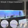 ViLSOM Led Strip Lights 16.4 Feet with 44Keys Remote and 12V Power Supply, Led Lights for Bedroom, TV, Room, Ceiling, Party, Home Decoration