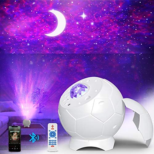 Fezax Star Night Light Projector, Romantic Starry Light with Bluetooth Speaker and Sound Activated, Nebula Galaxy Light Projector, 28 Lighting Effects for Bedroom, Home, Theatre, Room Decor, Party