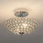 POPILION Modern Design Stainless Steel 2 Light Ceiling Flush Mount Crystal Chandelier Lighting,Crystal Ceiling Light Fixture Suitable for Bedroom, Living Room POPILION Modern Design Stainless Steel 2 Light Ceiling Flush Mount Crystal Chandelier Lighting,Crystal Ceiling Light Fixture Suitable for Bedroom, Living Room
