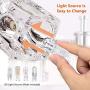 MOTINI Modern 3-Light Bathroom Vanity Light Fixture Over Mirror Chrome Finish Crystal Glass Shade with G9 Halogen Bulbs